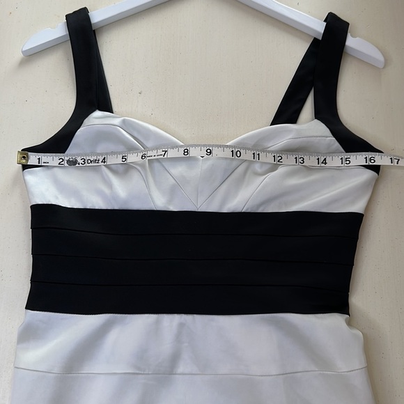 Democracy Black and White Cocktail Dress Size 4 - Picture 14 of 16
